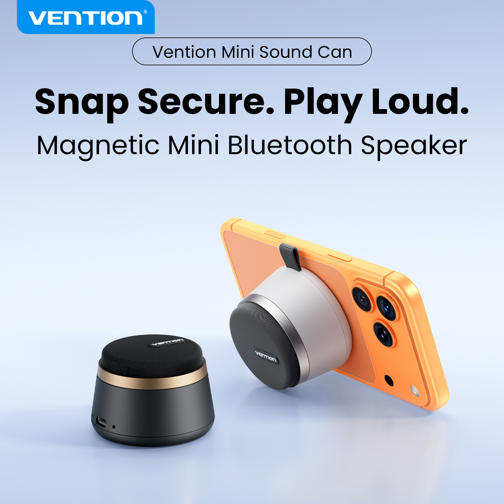 Google Speaker Nest Audio - Vention Manyetik Taşınabilir Bluetooth Hoparlör IPX6