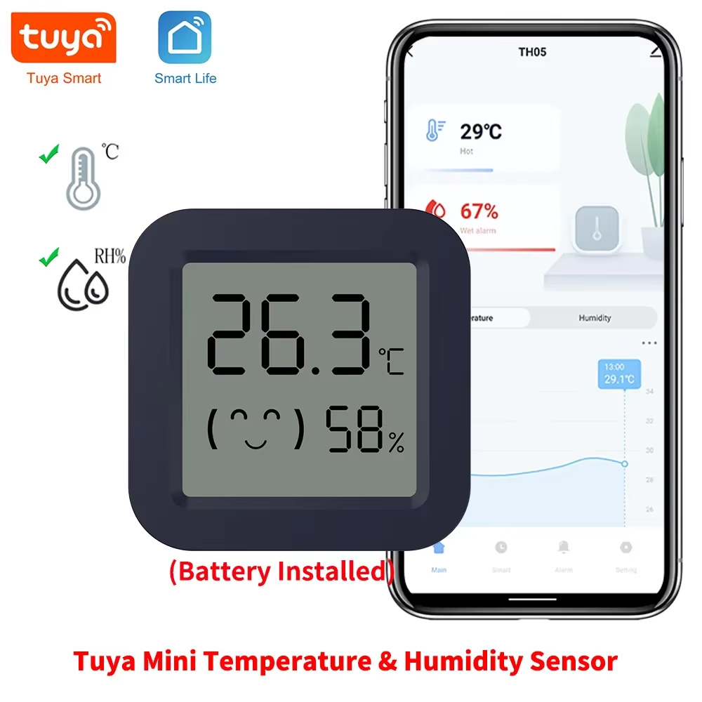 Temperature Humidity Sensor - Mini Akıllı Termometre Higrometre Sıcaklık Nem