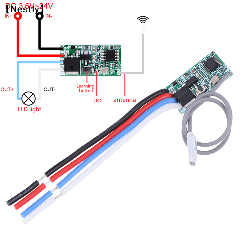 433Mhz Receiver Module - 433Mhz 1CH RF Röle Alıcısı Kablosuz