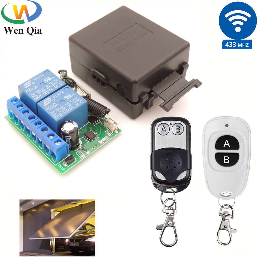 433Mhz Receiver Module - 433MHz 12V kablosuz garaj kapısı/motor/araba/ışık uzaktan