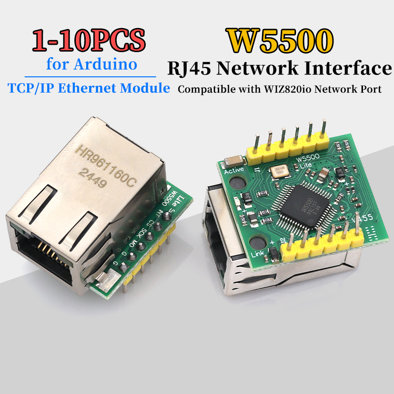 1/5/10 adet W5500 Modülü TCP/I - Ethernet Module W5500 incelemesi ve fiyatı