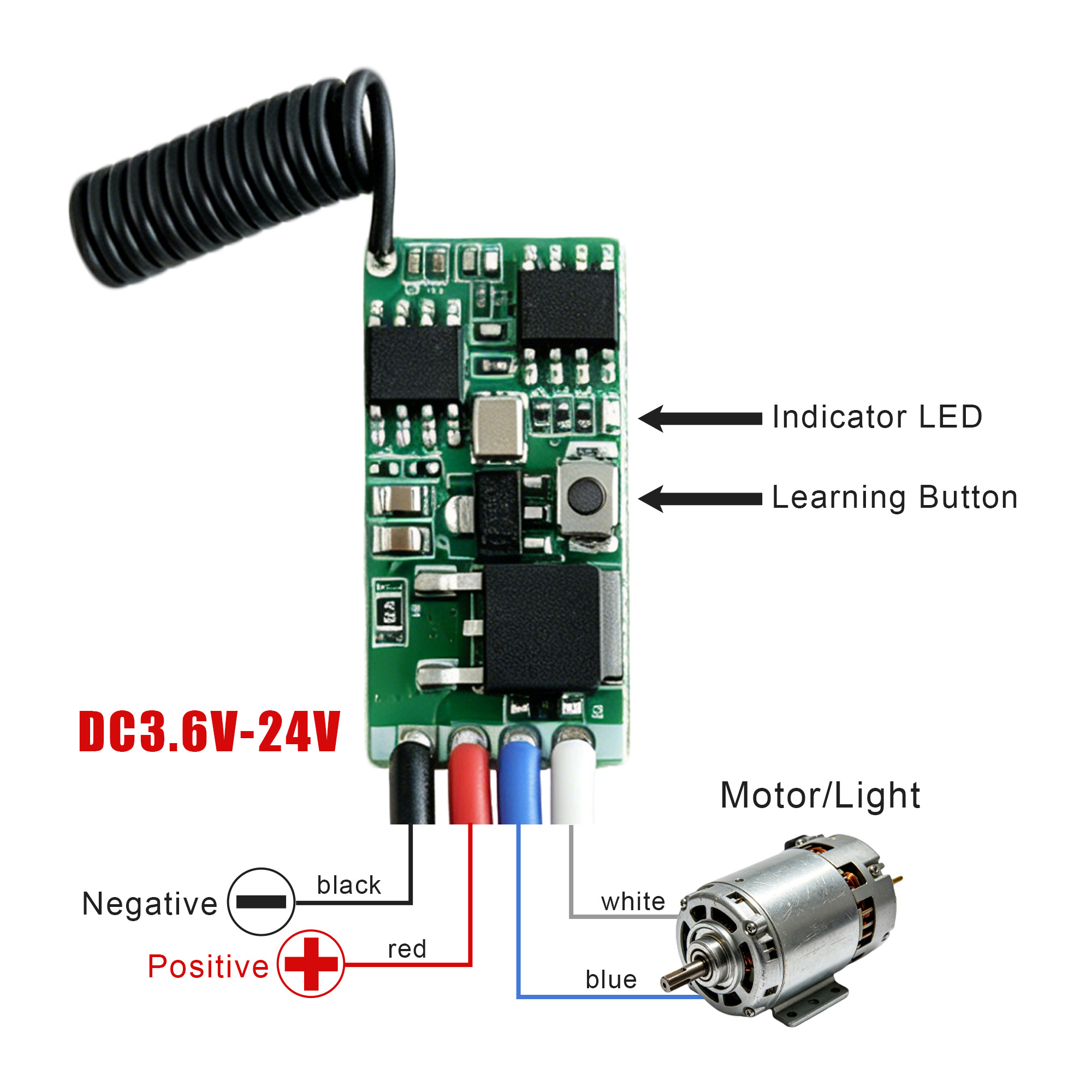 DC 3.7V-24V 433MHz Mini Kablos - 433Mhz Receiver Module incelemesi ve fiyatı