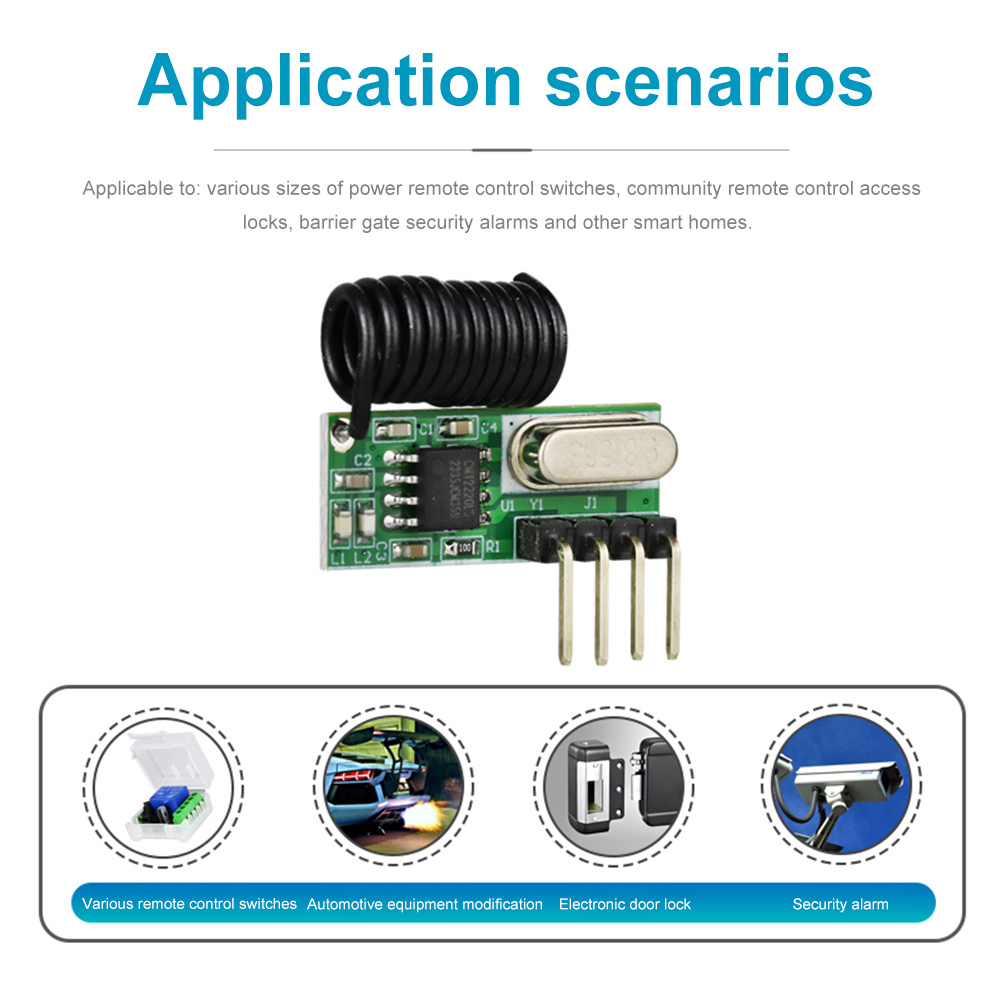 315MHz/433MHz RF Kablosuz Modü - 433Mhz Receiver Module incelemesi ve fiyatı