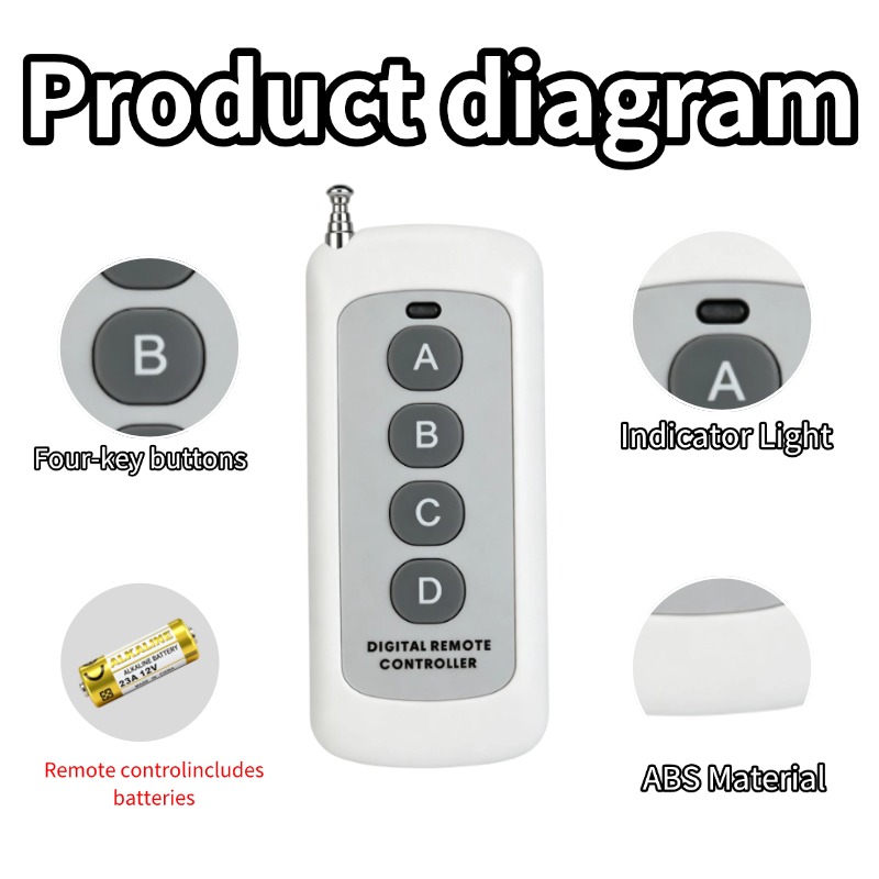433 MHz AC 110V 220V 4 Kanallı - 433Mhz Receiver Module incelemesi ve fiyatı