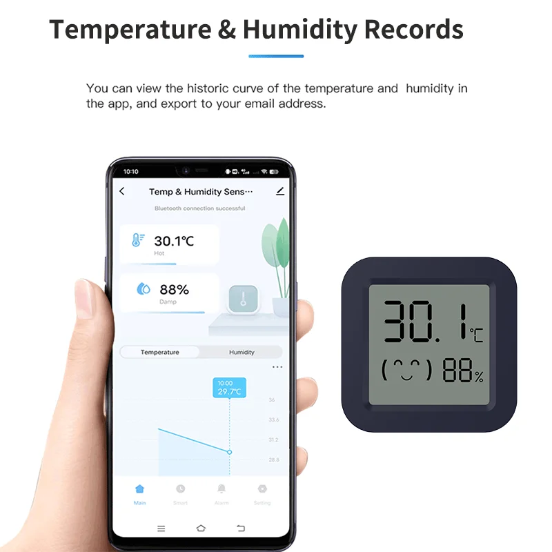 Mini Akıllı Termometre Higrome - Temperature Humidity Sensor incelemesi ve fiyatı